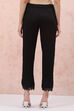 Mustard Art Silk Slim Pants image number 4