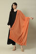Peach Cotton Solid Dupatta image number 0