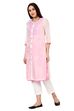 Off White Straight Poly Cotton Kurta image number 5
