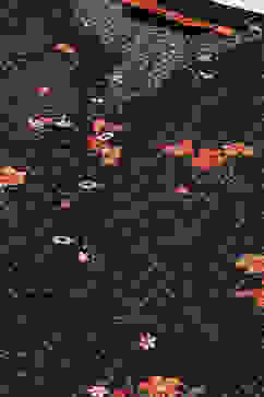 Black LIVA Straight Printed Kurta image number 1