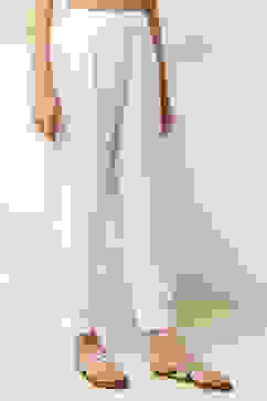 White Cotton Printed Regular Pants image number 3