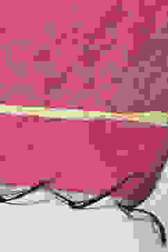 Wine Polyester A-Line Solid Dress image number 2