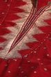Red Art Silk Straight Kurta