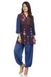 Indigo Short Top Viscose Rayon Indie Top image number 0
