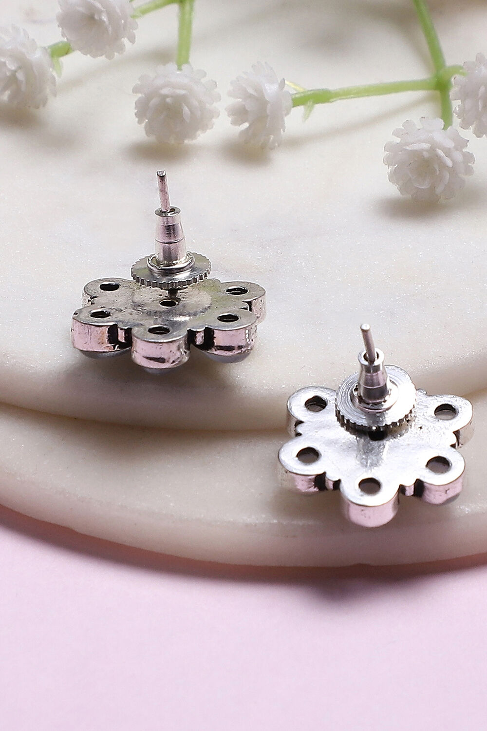 Gray Brass Jhumka image number 2