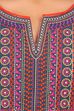 Beige Cotton Straight Kurta image number 4