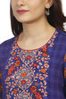 Blue Straight Viscose Kurta image number 1