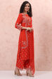 Orange LIVA Straight Suit Set image number 6