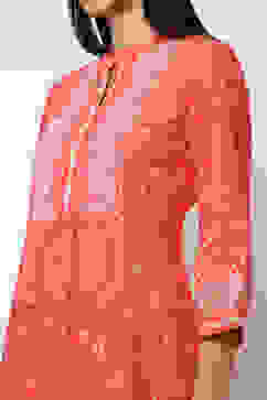 Coral Printed Straight Kurta image number 1