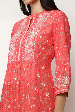 Coral Printed Straight Kurta image number 1