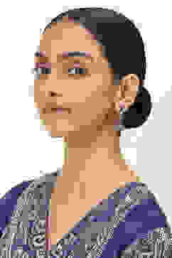 Purple-White Alloy Jhumkas image number 3