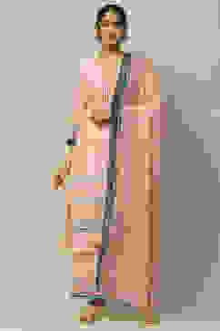 Pink Rayon Straight Suit Set image number 7