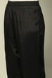 Black Viscose Blend Yarn Dyed Straight Festive Suit Set image number 2
