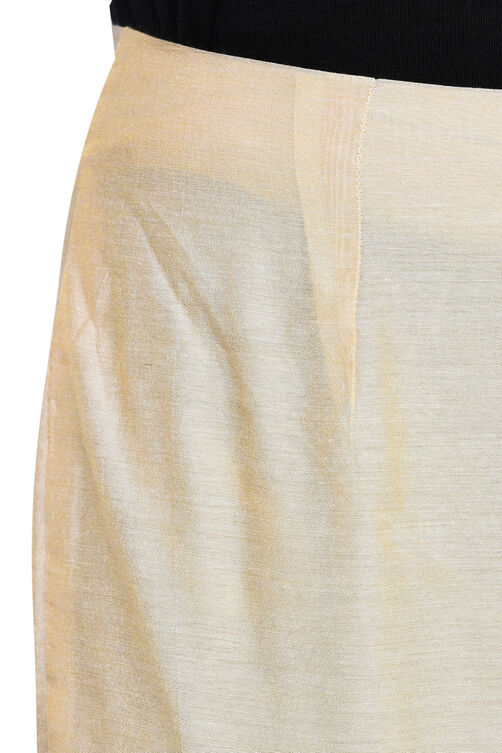 Off White Polyester Slim Pants image number 4