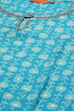 Blue Art Silk Straight Suit Set image number 5