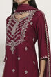 Wine Viscose Blend Straight SET image number 1