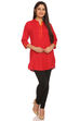 Red Cotton SolidIndie Top image number 0