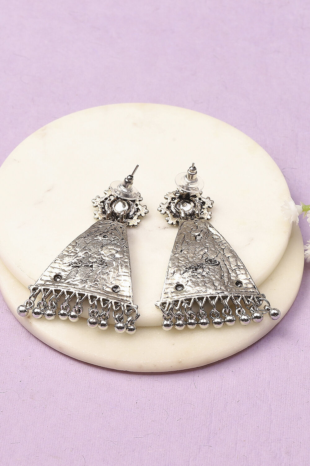 Oxidised Alloy Earrings image number 2