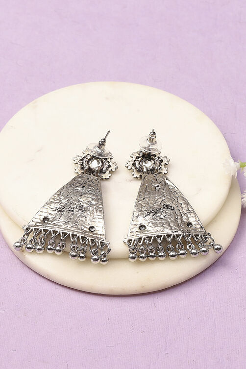 Oxidised Alloy Earrings image number 2