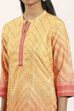 Mustard Polyester Straight Kurta Pants Set image number 1