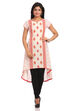 Beige Asymmetric Cotton Kurta image number 0