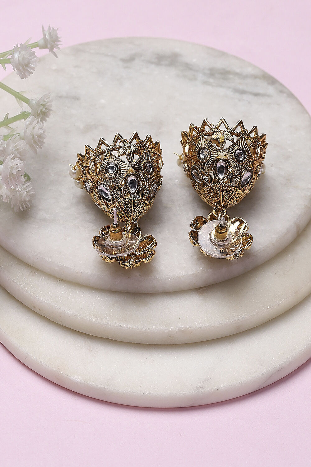 Gold Alloy Jhumka image number 2