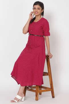 Pink Cotton Dress image number 0