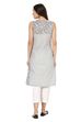Grey Straight Cotton Kurta image number 3
