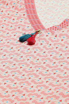 Pink LIVA Woven Straight Kurta Suit Set image number 1