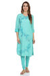 Turq Straight Viscose Kurta image number 0