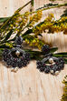 Dark pink Metal Brass Earrings image number 4
