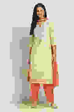 Gold Viscose Straight Set image number 6