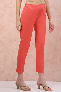 Light Pink Cotton Fusion Pants image number 3