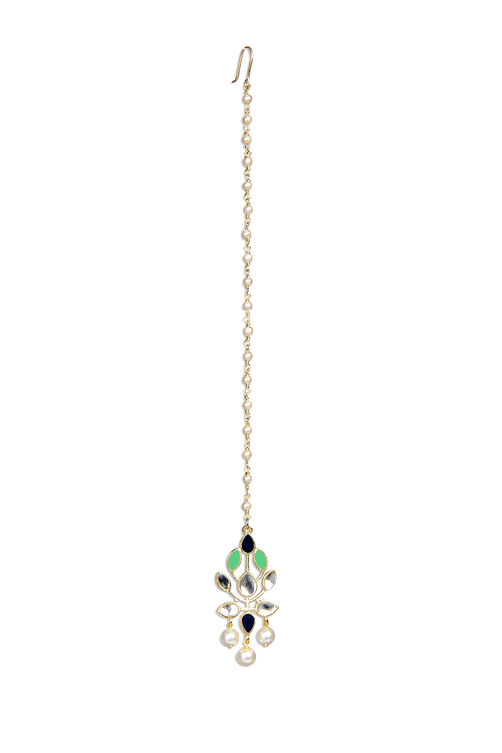 Golden Mangtika Green Enamel image number 1