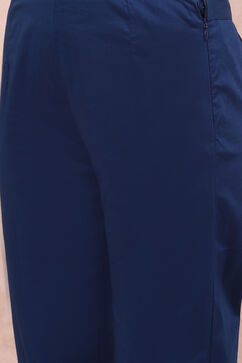 Navy Blue Art Silk Pants image number 1