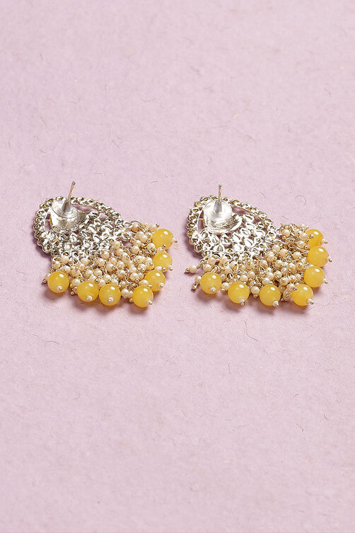 Yellow Gold Plated Chandelier Earrings image number 2