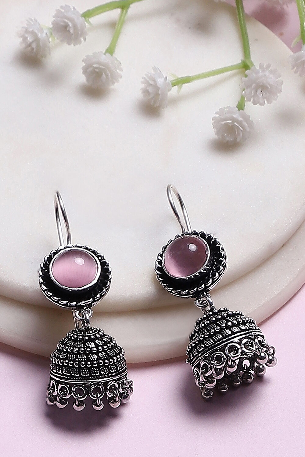 Light Pink Alloy Drop & danglers image number 0