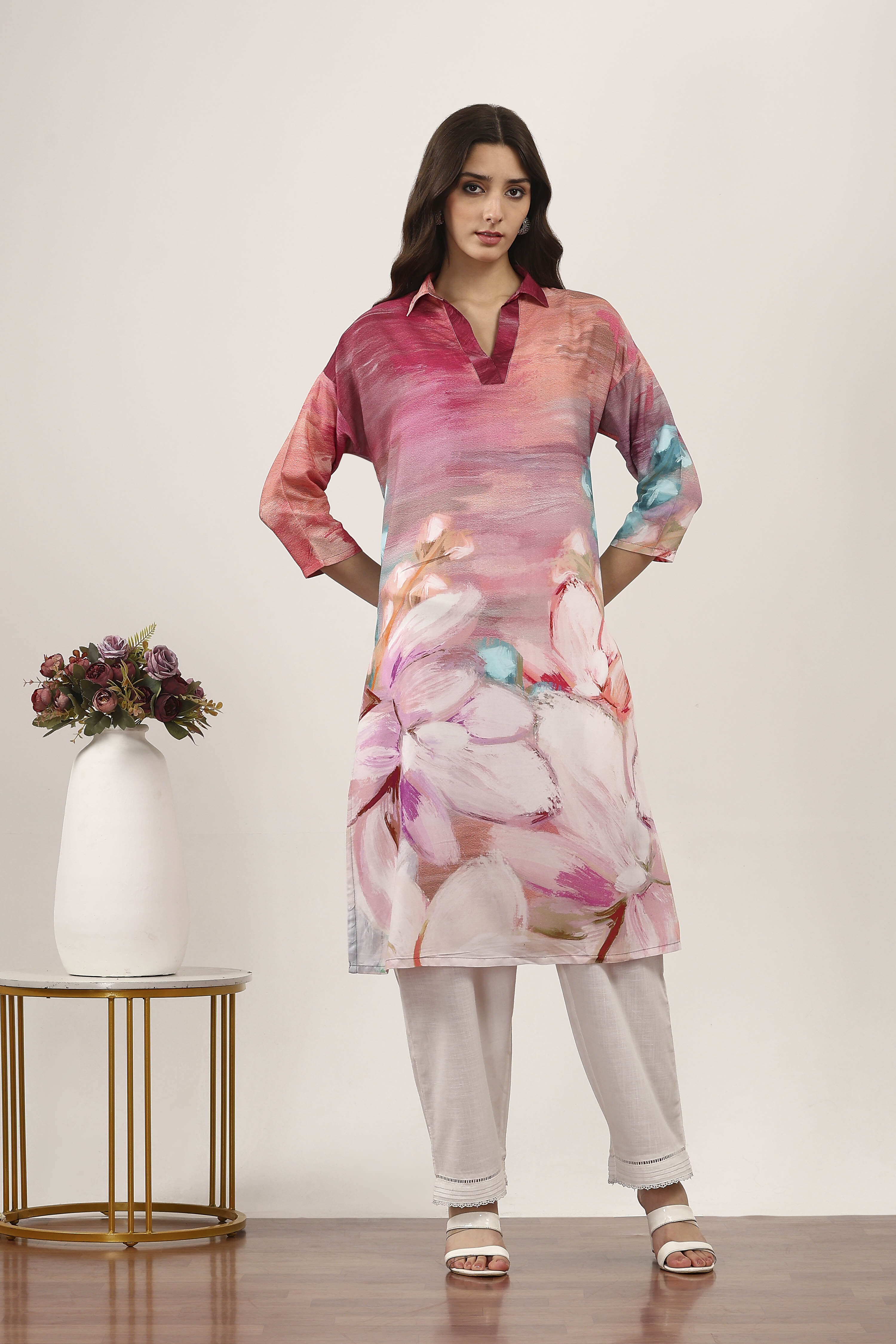 Green Rayon Straight Kurtas image number 5