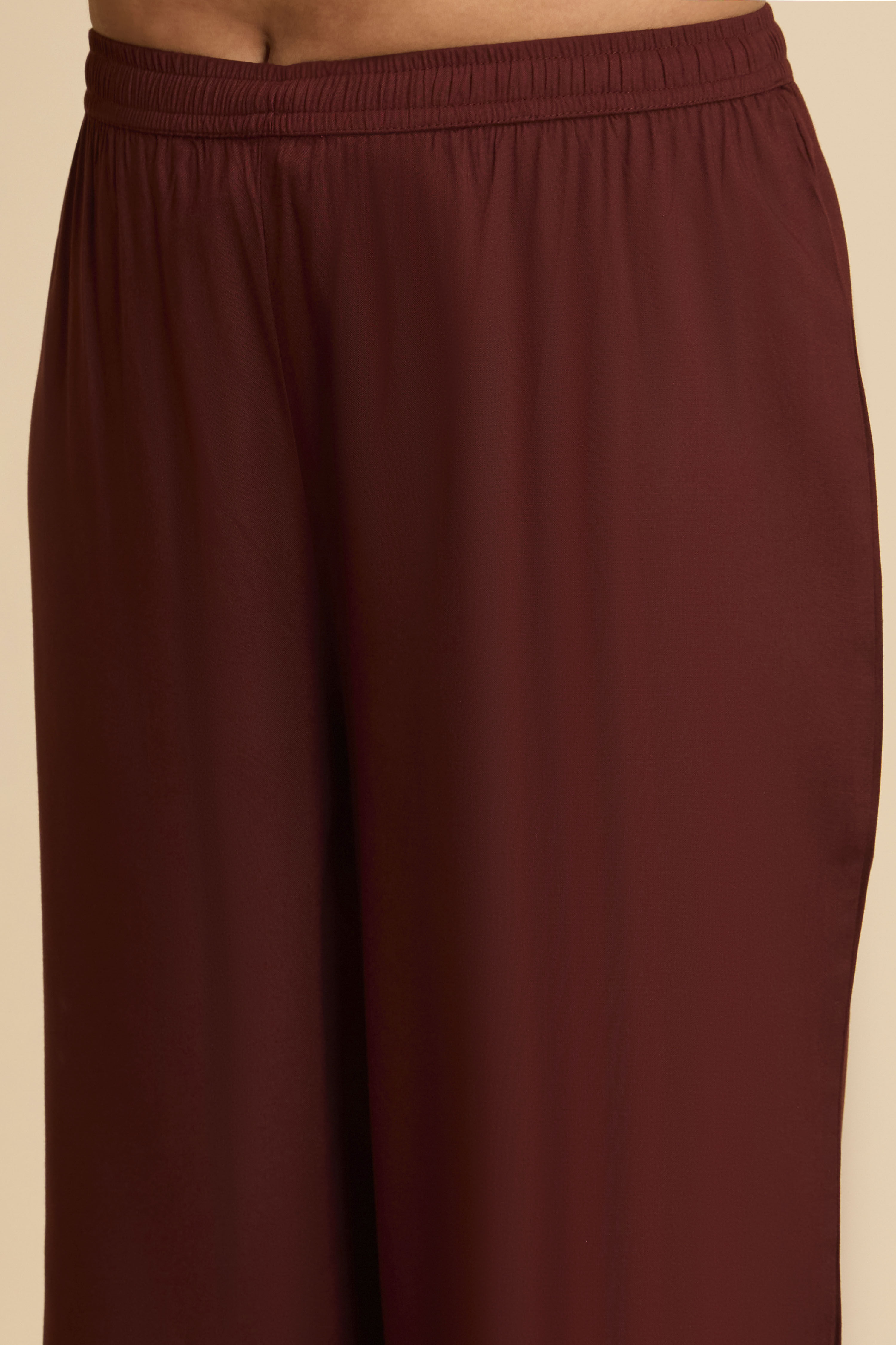 Brown Viscose Rayon Straight Printed Suit Set image number 2