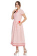 White Straight Viscose Dress image number 2