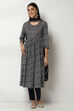 Indigo Viscose Rayon Gathered Set image number 6