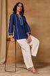 Indigo Cotton Flex Regular Printed Top image number 0