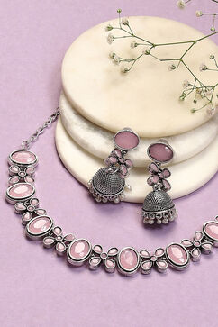Light Pink Brass Earrings image number 0