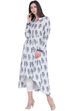 Indigo Rayon Asymmetric Kurta image number 2