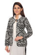 Black Straight Poly Cotton Jacket image number 3
