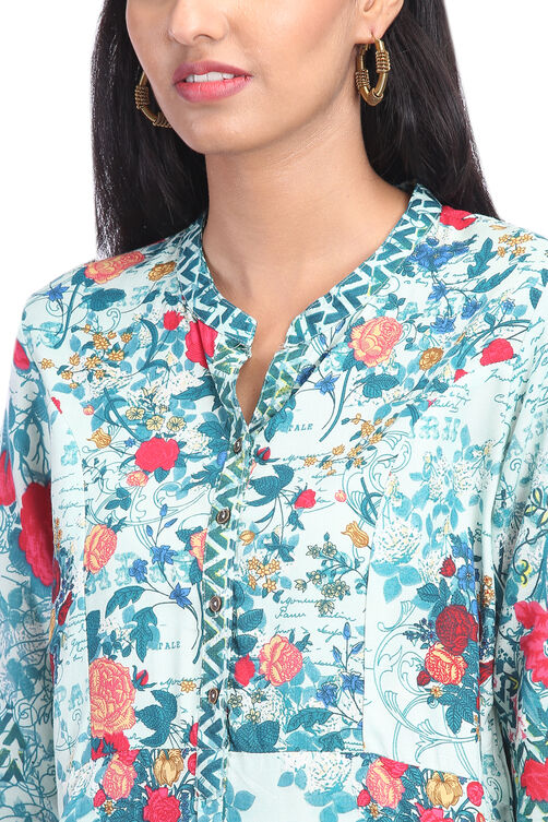 Lime Green Straight Viscose Rayon Kurta image number 1