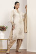 White Rayon Straight Suit Sets image number 5