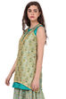 Beige A-Line Polyester Kurta image number 2