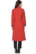 Red Straight Cotton Kurta image number 2