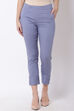 Grey Poly Lycra Slim Pants image number 0